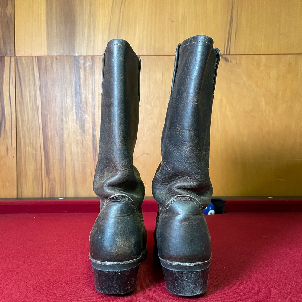 Frye Dark Brown Leather Boots - Picture 5 of 8